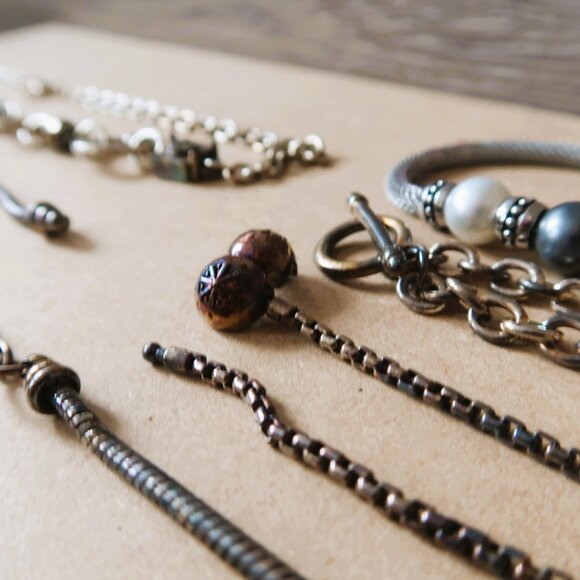 100 Pc Pandora Style Charms European Beads Crystals Enamel Bundle Vintage & More - Picture 5 of 15